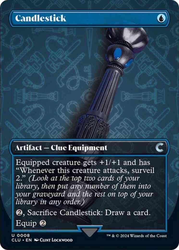 Candlestick [8] [Borderless] [Ravnica: Clue Edition] [Non-Foil]
