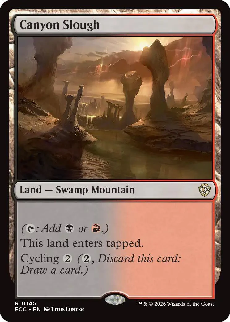 Canyon Slough [145] [Lorwyn Eclipsed: Commander] [Non-Foil]