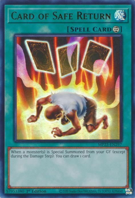 Card of Safe Return - MP25-EN297 - Ultra Rare - 1st Edition