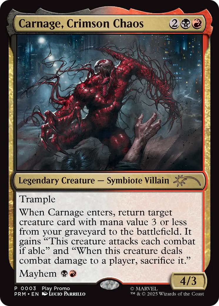 Carnage, Crimson Chaos [13] [PRM-0003] [Wizards Play Network 2025] [Non-Foil]