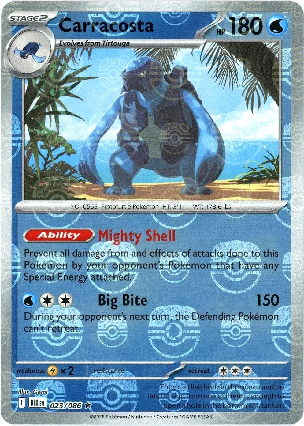 Carracosta - Master Ball Pattern - 023/086 - Rare [sv105b-023] [Reverse Holo]