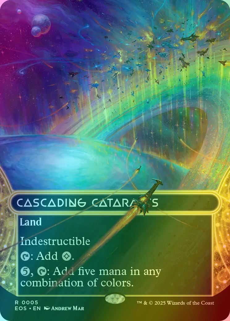 Cascading Cataracts [5] [Borderless] [Edge of Eternities: Stellar Sights] [Foil]