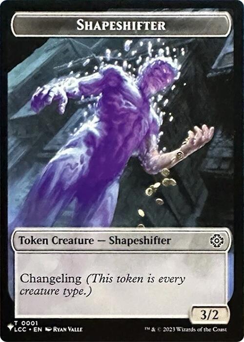 Cat Token (11) // Shapeshifter Token (01) [M21/LCC Set Symbol] [The List: Tokens] [Non-Foil] - Image 2