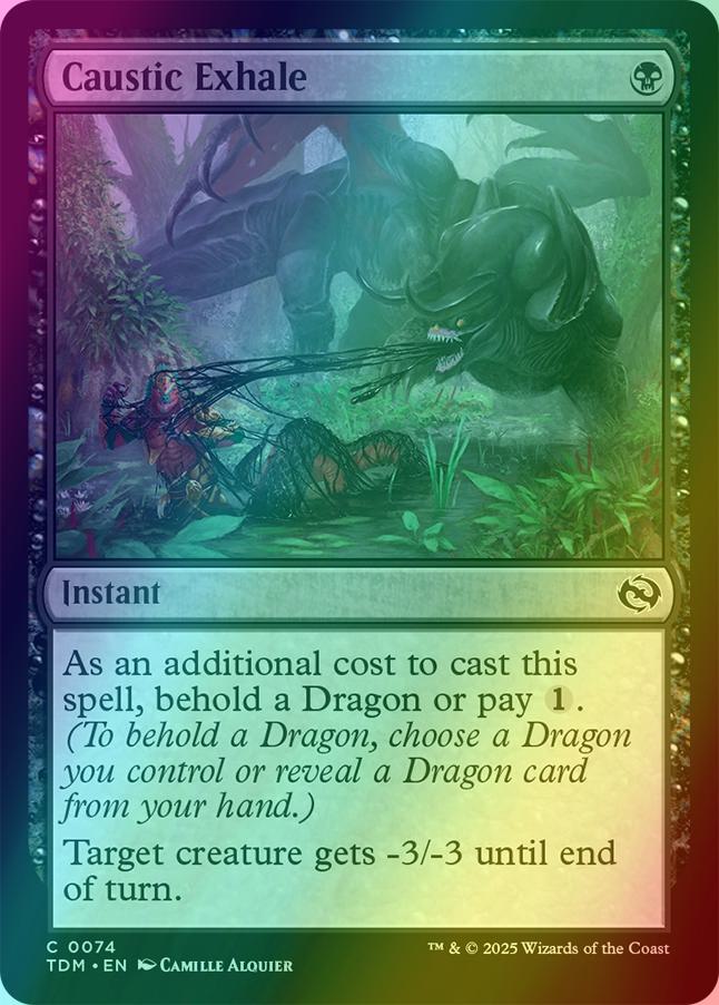 Caustic Exhale [74] [Tarkir: Dragonstorm] [Foil]