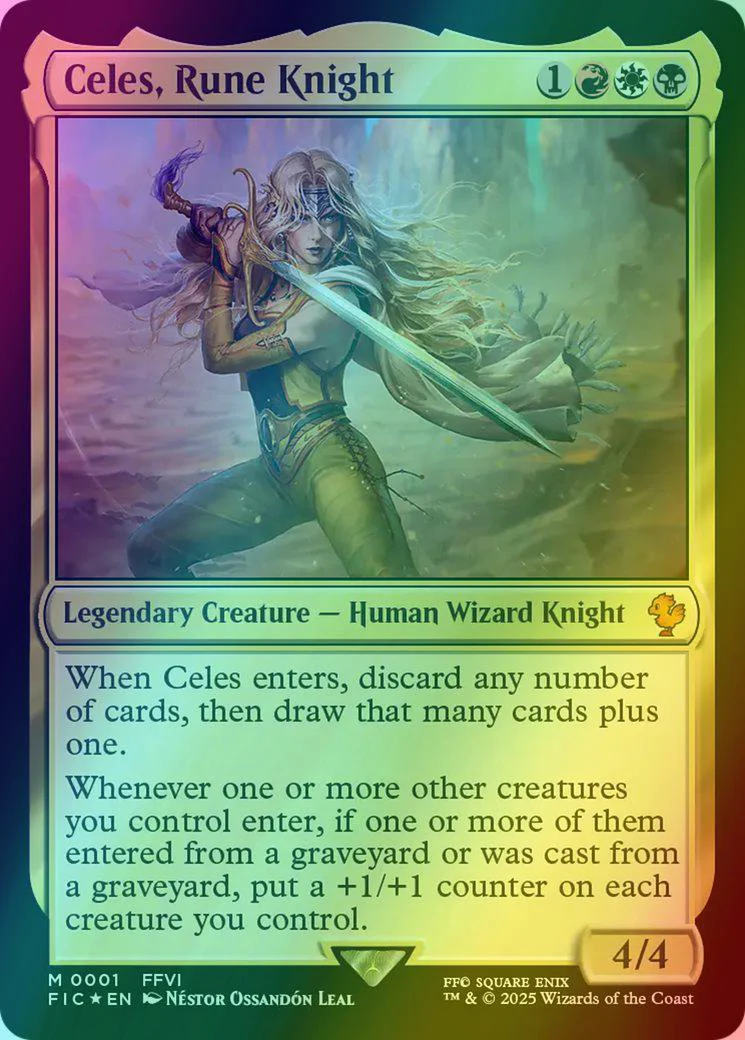Celes, Rune Knight [1] [FINAL FANTASY: Commander] [Foil]