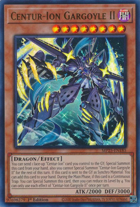 Centur-Ion Gargoyle II - MP25-EN185 - Ultra Rare - 1st Edition
