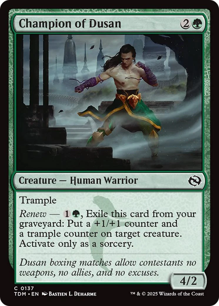 Champion of Dusan [137] [Tarkir: Dragonstorm] [Non-Foil]
