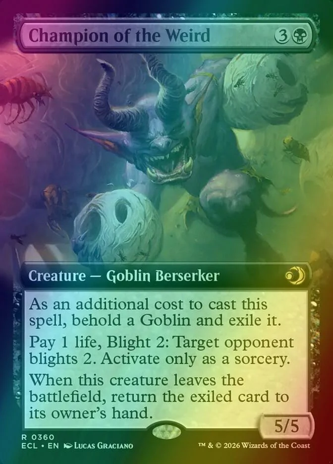 Champion of the Weird [360] [Extended Art] [Lorwyn Eclipsed] [Foil]