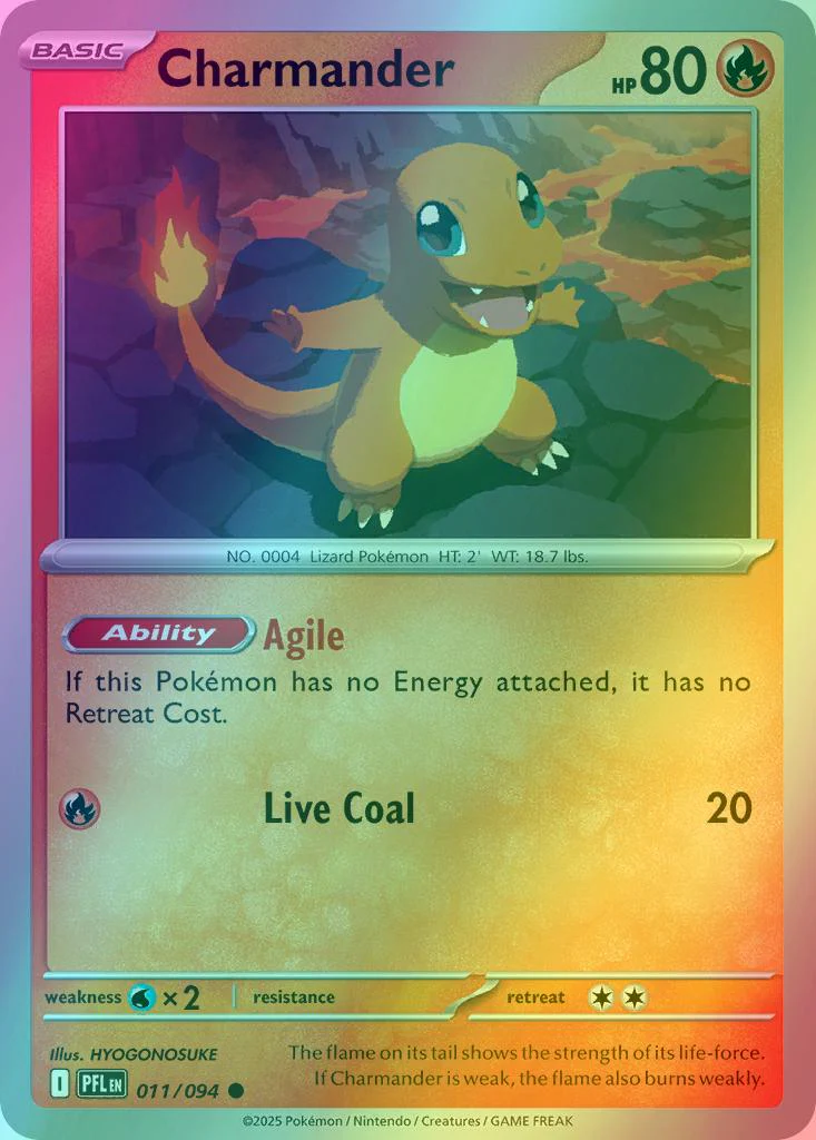 Charmander - 011/094 - Common [me02-011] [Reverse Holo]