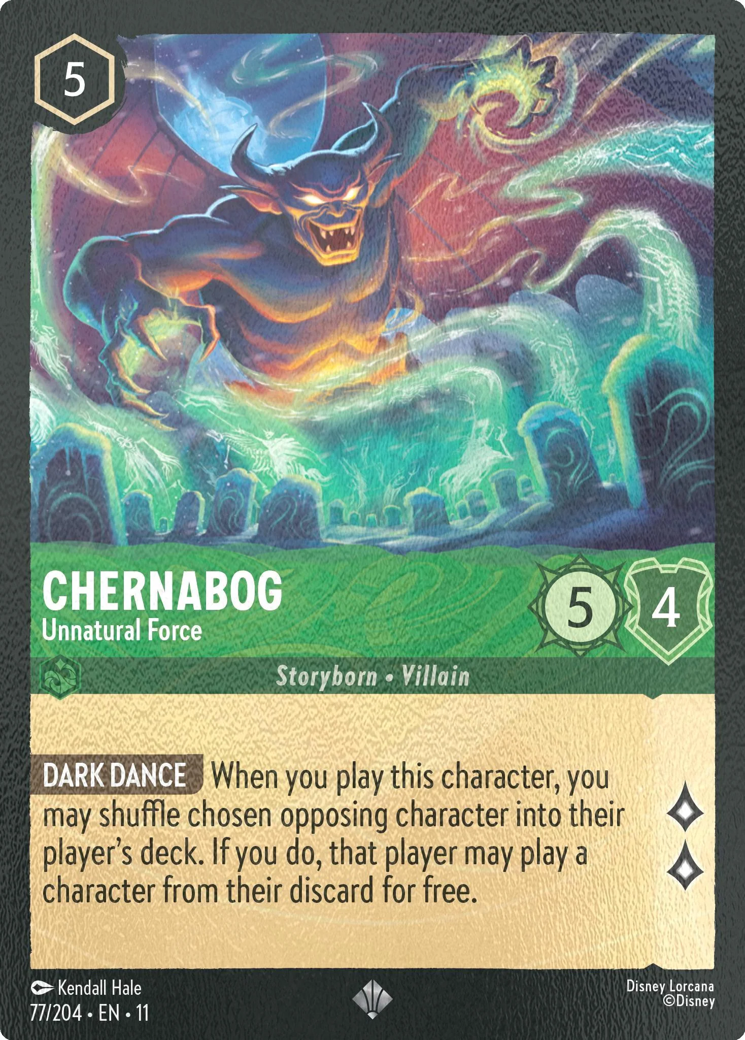 Chernabog - Unnatural Force - 77/204 [Winterspell] [Cold Foil]