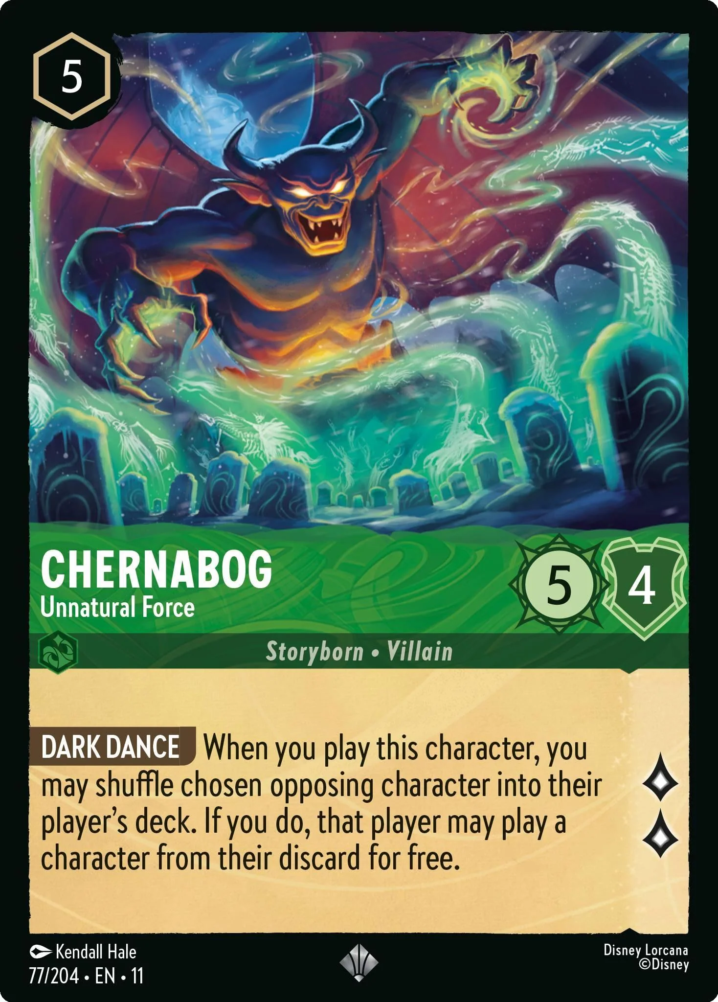 Chernabog - Unnatural Force - 77/204 [Winterspell] [Non-Foil]