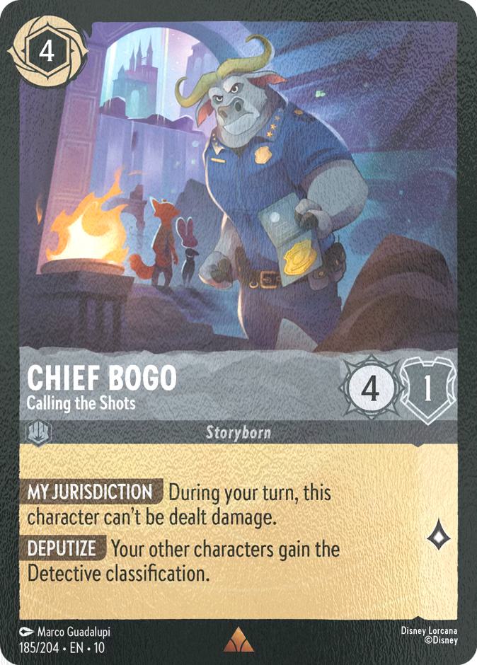 Chief Bogo - Calling the Shots - 185/204 [Whispers in the Well] [Cold Foil]