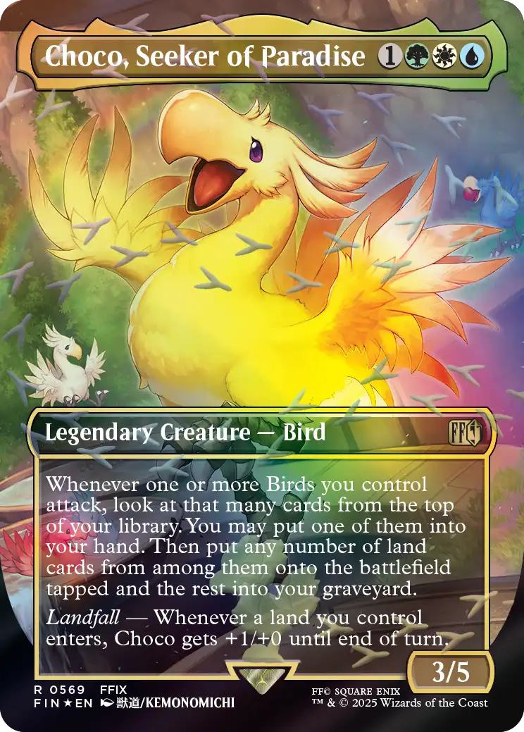 Choco, Seeker of Paradise [569] [Borderless] [FINAL FANTASY] [Chocobo Track Foil]