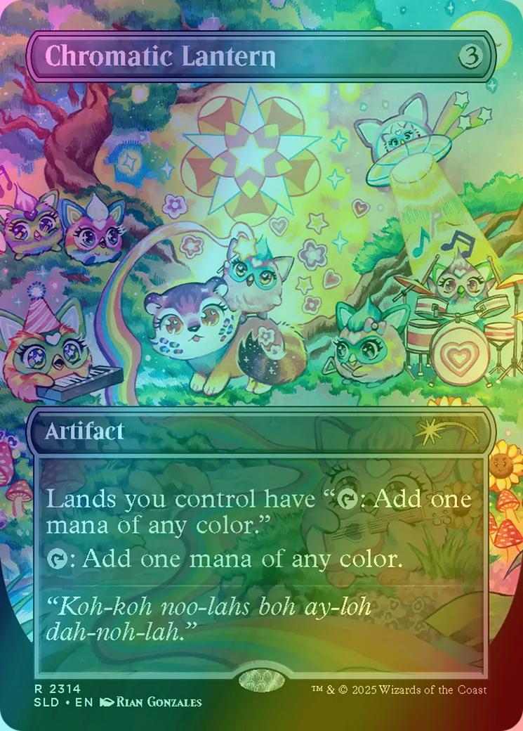 Chromatic Lantern [2314] [Borderless] [Furby: Doo-ay Noo-lah] [Secret Lair Drop] [Rainbow Foil]