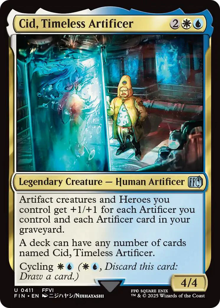 Cid, Timeless Artificer [411] [FFVI] [FINAL FANTASY] [Non-Foil]