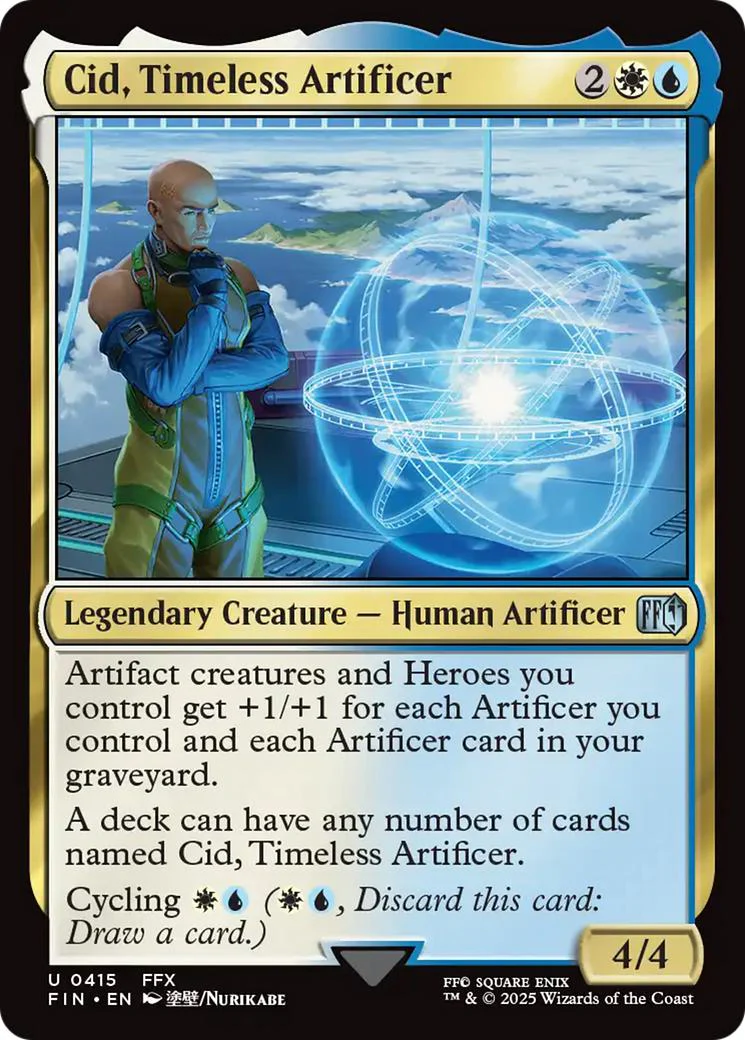 Cid, Timeless Artificer [415] [FFX] [FINAL FANTASY] [Non-Foil]