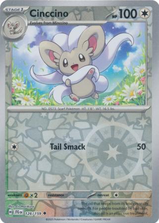 Cinccino - 126/159 - Uncommon [sv09-126] [Reverse Holo]