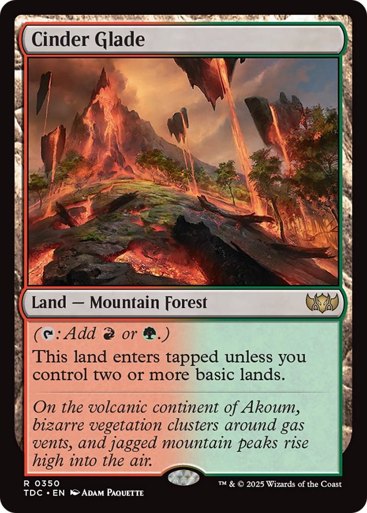 Cinder Glade [350] [Tarkir: Dragonstorm: Commander] [Non-Foil]