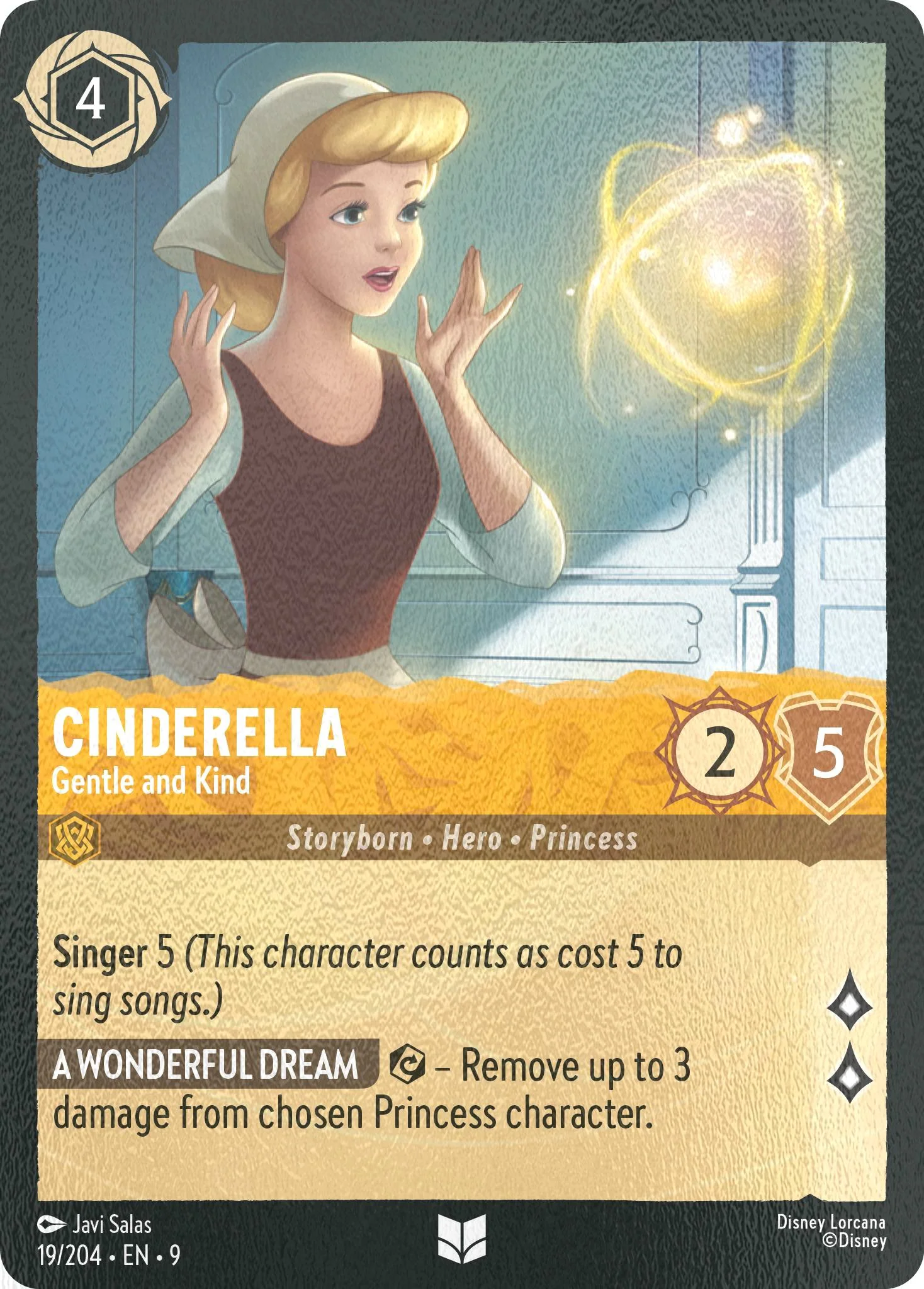 Cinderella - Gentle and Kind - 19/204 [Fabled] [Cold Foil]