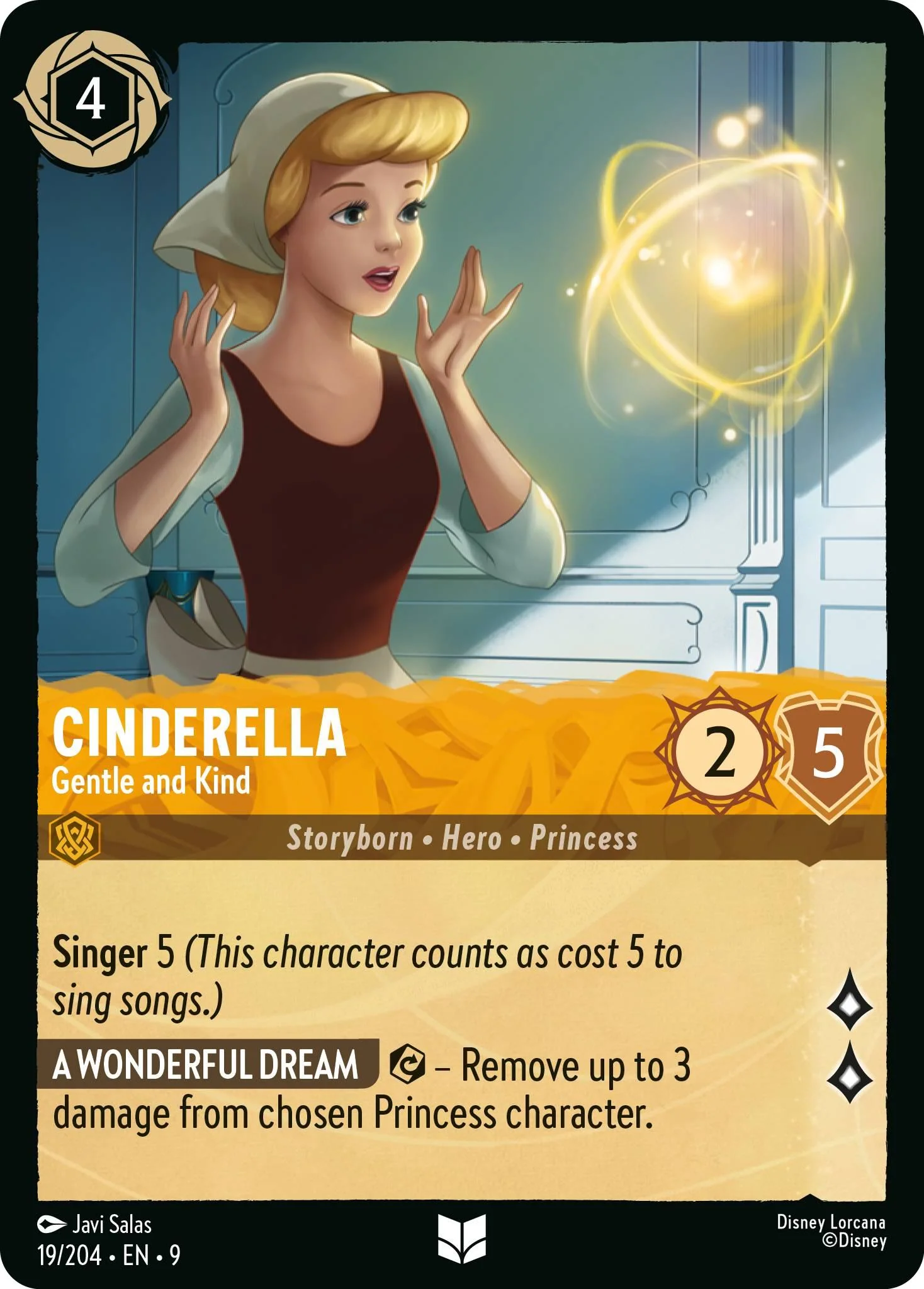 Cinderella - Gentle and Kind - 19/204 [Fabled] [Non-Foil]