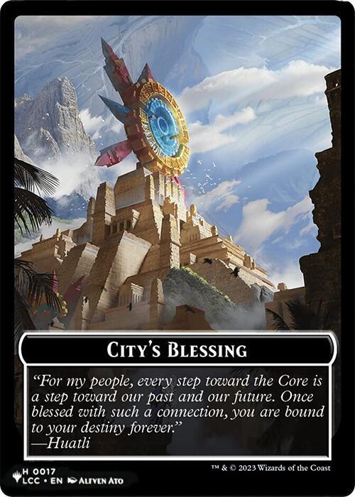 City's Blessing Token (17) // Tiny Token (21) [LCC/MKC Set Symbol] [The List: Tokens] [Non-Foil]