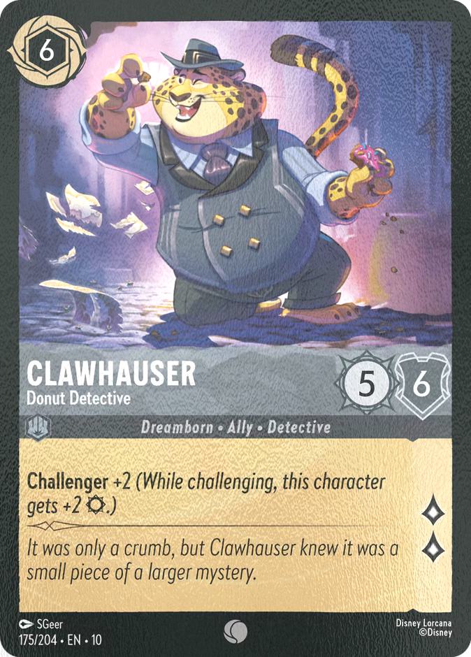 Clawhauser - Donut Detective - 175/204 [Whispers in the Well] [Cold Foil]
