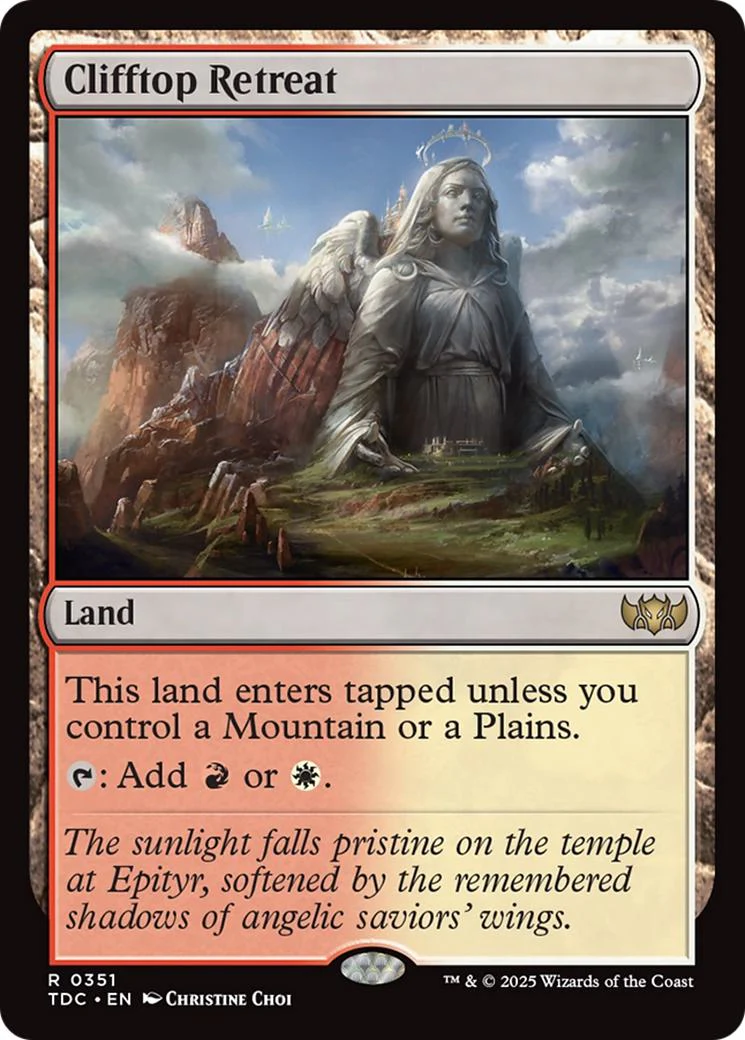 Clifftop Retreat [351] [Tarkir: Dragonstorm: Commander] [Non-Foil]