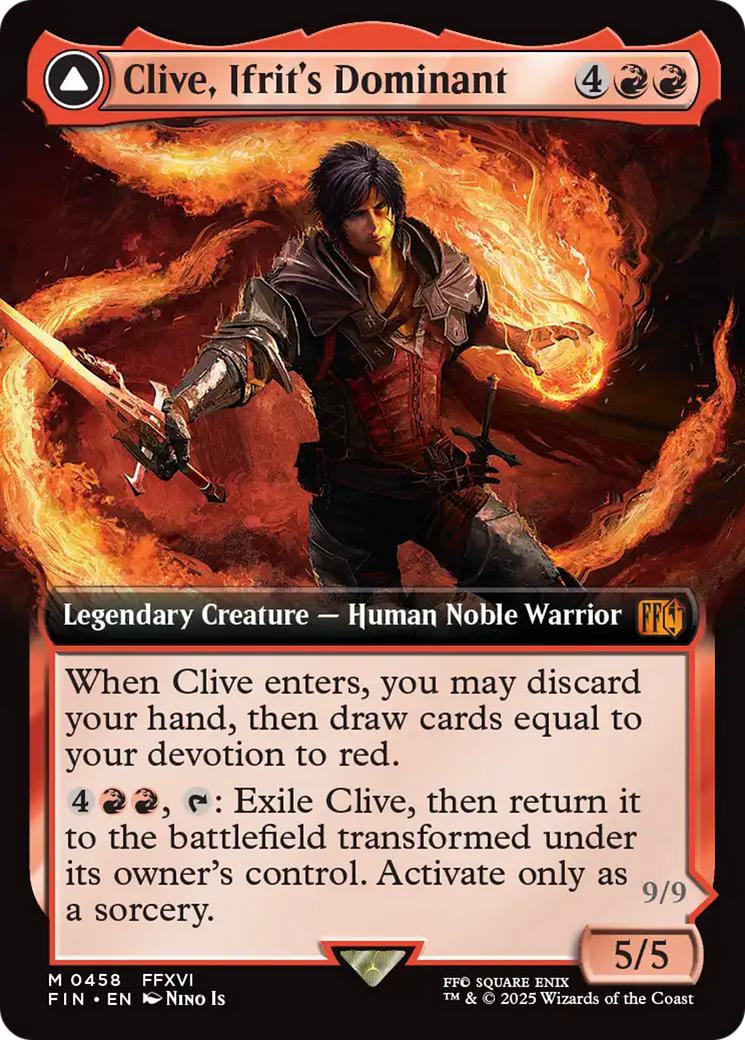 Clive, Ifrit's Dominant // Ifrit, Warden of Inferno [458] [Extended Art] [FINAL FANTASY] [Non-Foil]