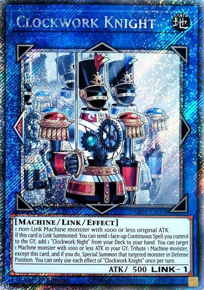 Clockwork Knight - RA05-EN058 - Platinum Secret Rare - 1st Edition