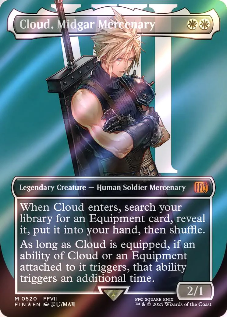 Cloud, Midgar Mercenary [520] [Borderless] [Character] [FINAL FANTASY] [Surge Foil]