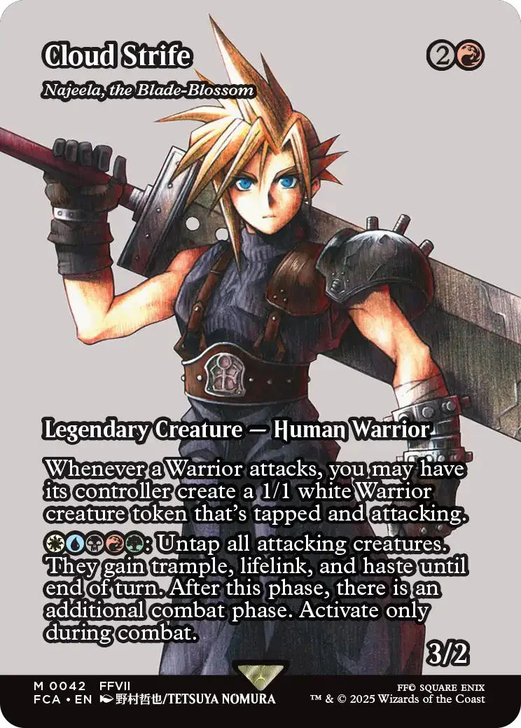 Cloud Strife - Najeela, the Blade-Blossom [42] [Borderless] [FINAL FANTASY: Through the Ages] [Non-Foil]
