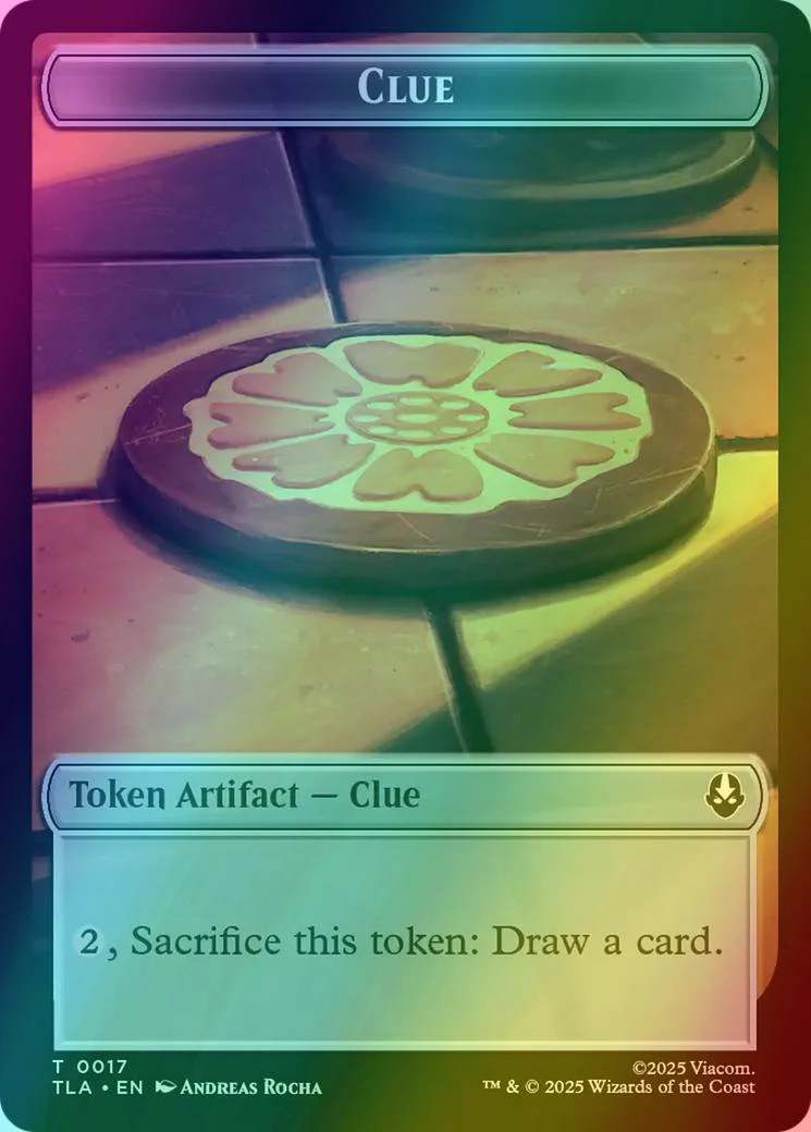 Ally Token (06) // Clue Token (17) [Avatar: The Last Airbender: Tokens] [Foil] - Image 2