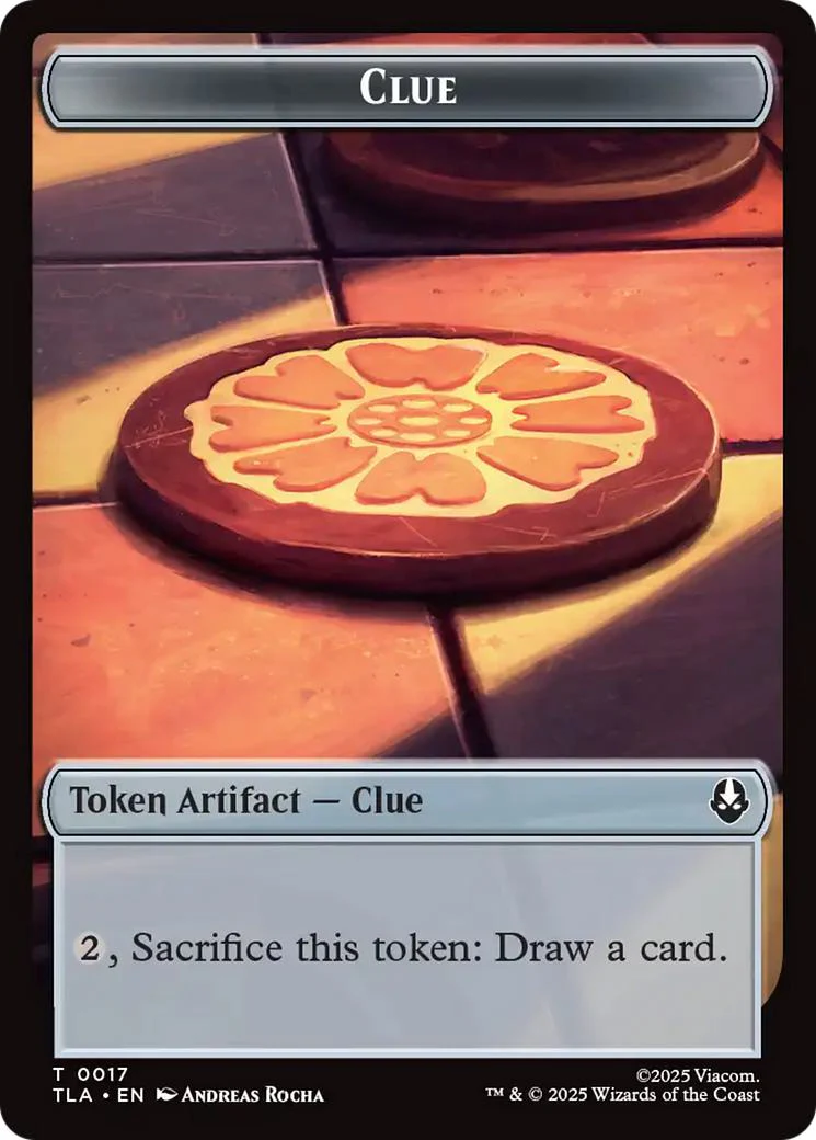 Clue Token (17) // Monk Token (10) [Avatar: The Last Airbender: Tokens] [Non-Foil]