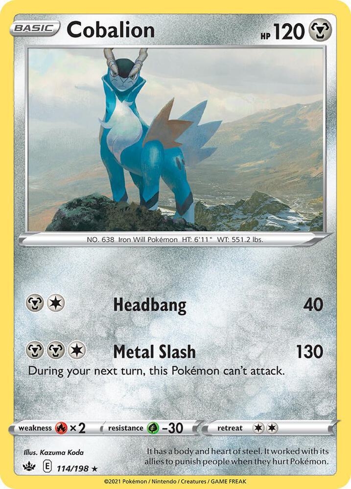 Cobalion - 114/198 - Promo [Theme Deck Exclusive] [swsh06msp-114] [Non-Holo]