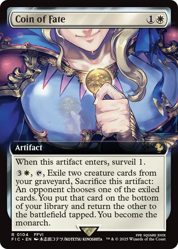 Coin of Fate [104] [Extended Art] [FINAL FANTASY: Commander] [Non-Foil]
