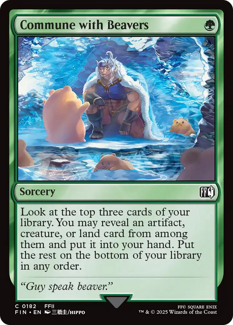 Commune with Beavers [182] [FINAL FANTASY] [Non-Foil]