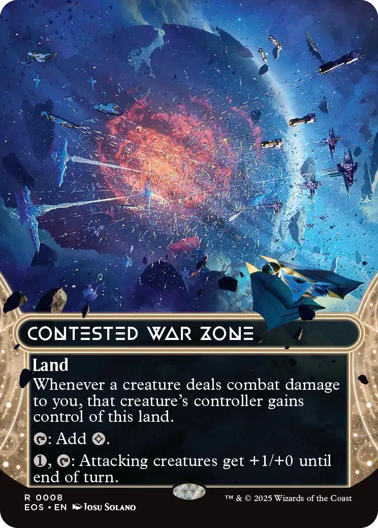 Contested War Zone [8] [Borderless] [Edge of Eternities: Stellar Sights] [Non-Foil]