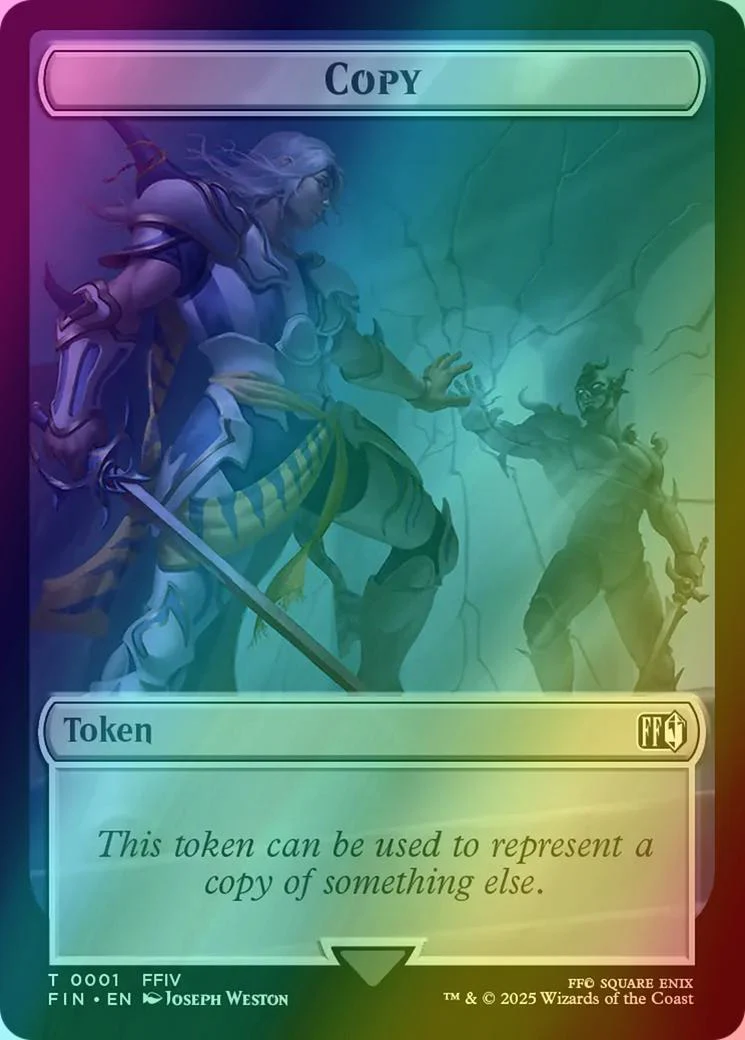 Copy Token (01) // Hero Token (04) [FINAL FANTASY: Tokens] [Foil]