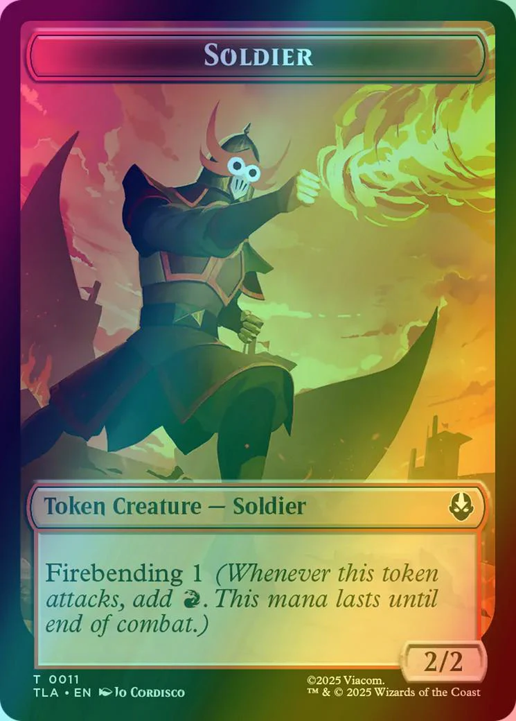 Copy Token (02) // Soldier Token (11) [Avatar: The Last Airbender: Tokens] [Foil] - Image 2