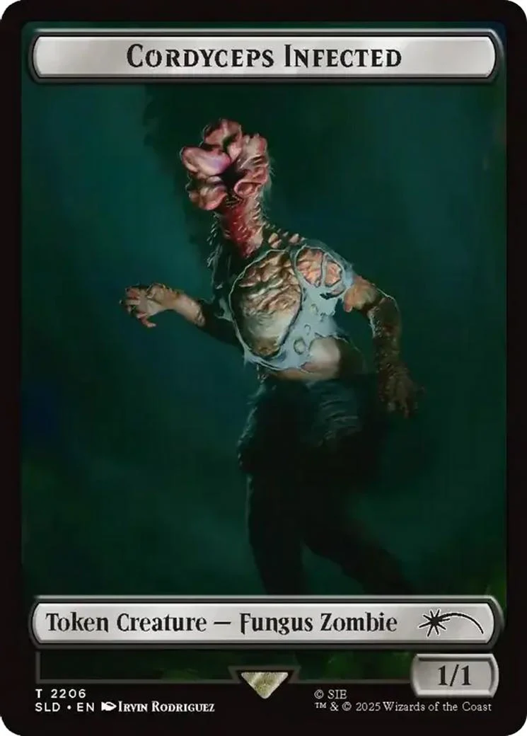Cordyceps Infected Token [2206] [Full Art] [The Last of Us Part II] [Secret Lair Drop] [Non-Foil]