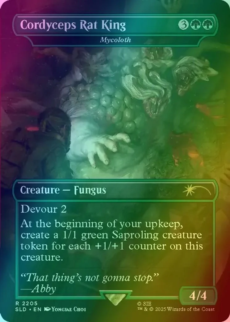 Cordyceps Rat King - Mycoloth [2205] [Borderless] [The Last of Us Part II] [Secret Lair Drop] [Rainbow Foil]