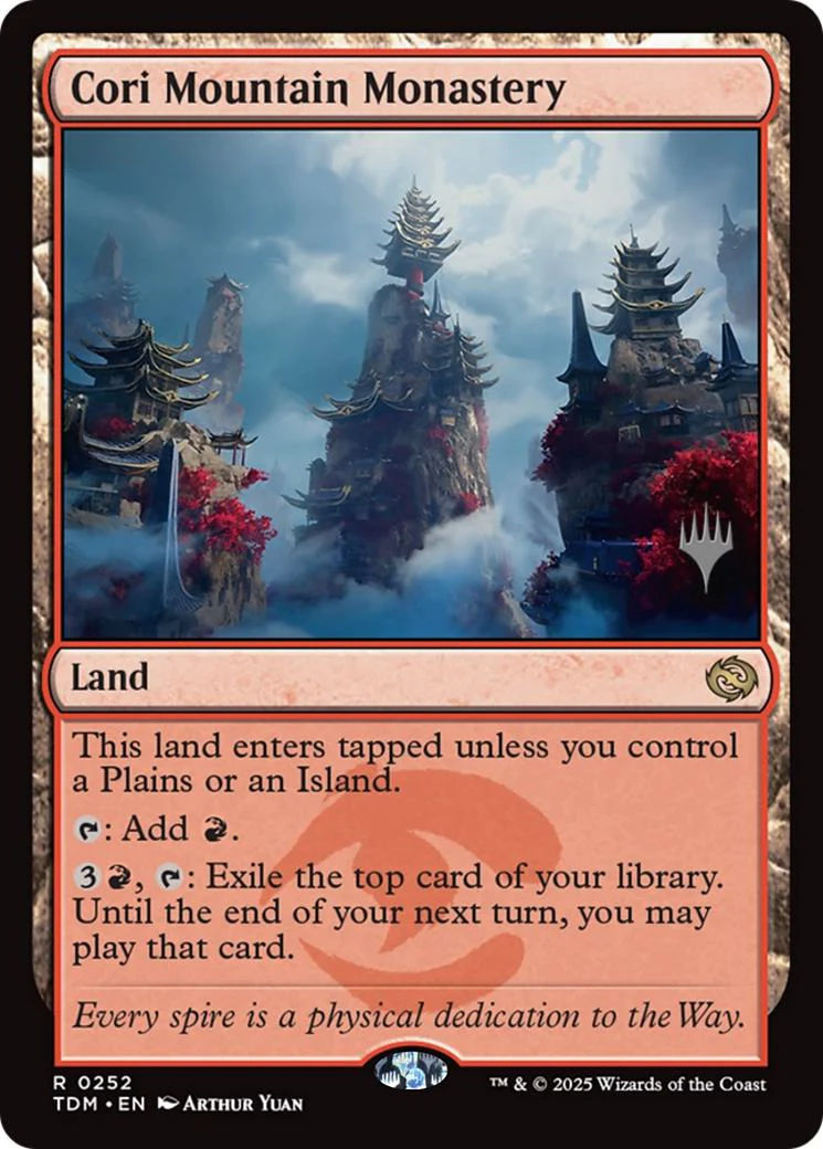 Cori Mountain Monastery [252p] [Promo Pack] [Tarkir: Dragonstorm: Promos] [Non-Foil]