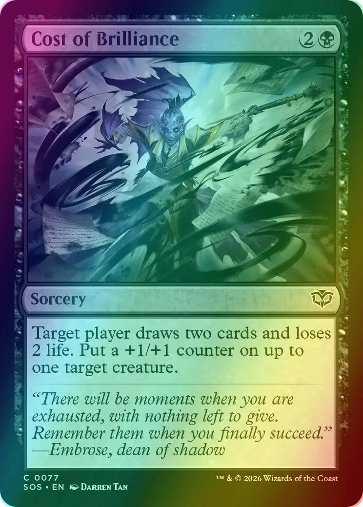 Cost of Brilliance [77] [Secrets of Strixhaven] [Foil]
