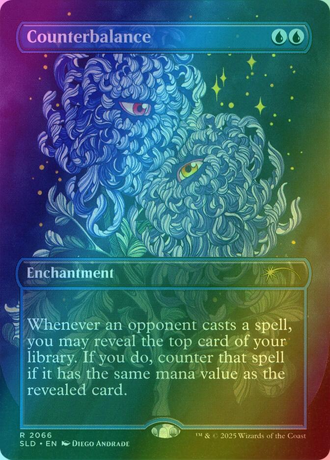 Counterbalance [2066] [Borderless] [The Eyes Have It] [Secret Lair Drop] [Rainbow Foil]