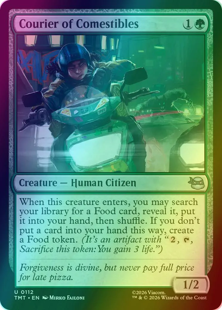 Courier of Comestibles [112] [Teenage Mutant Ninja Turtles] [Foil]