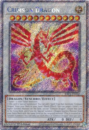 Crimson Dragon - RA04-EN061 - Platinum Secret Rare - 1st Edition