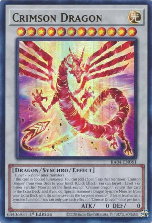 Crimson Dragon - RA04-EN061 - Ultra Rare - 1st Edition