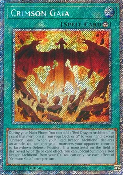 Crimson Gaia - RA05-EN070 - Platinum Secret Rare - 1st Edition