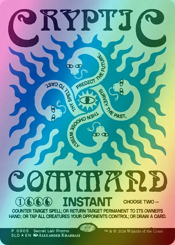 Cryptic Command [0905] [Borderless] [Secret Scare Superdrop 2025] [Secret Lair Drop] [Rainbow Foil]