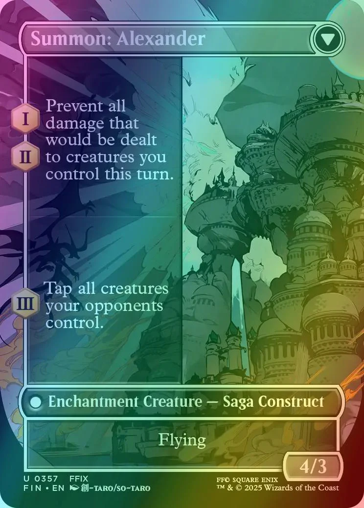 Crystal Fragments // Summon: Alexander [357] [Borderless] [FINAL FANTASY] [Foil] - Image 2
